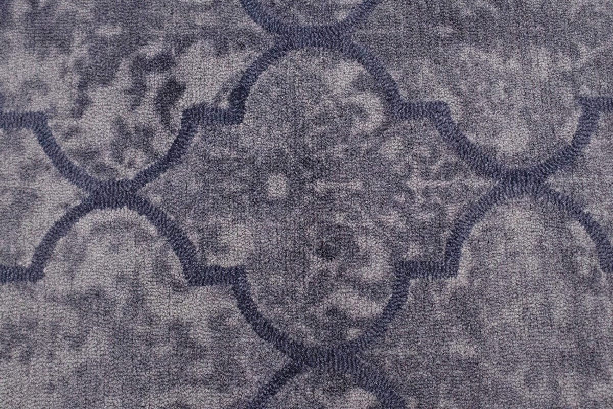 Pale Plum Trellis 5X8 Hand-Tufted Modern Rug