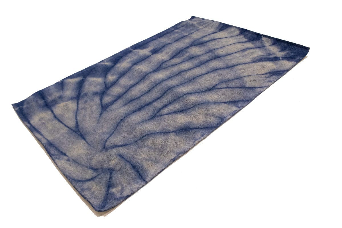 Purple-navy Tie-Dye 5X8 Hand-Tufted Modern Rug