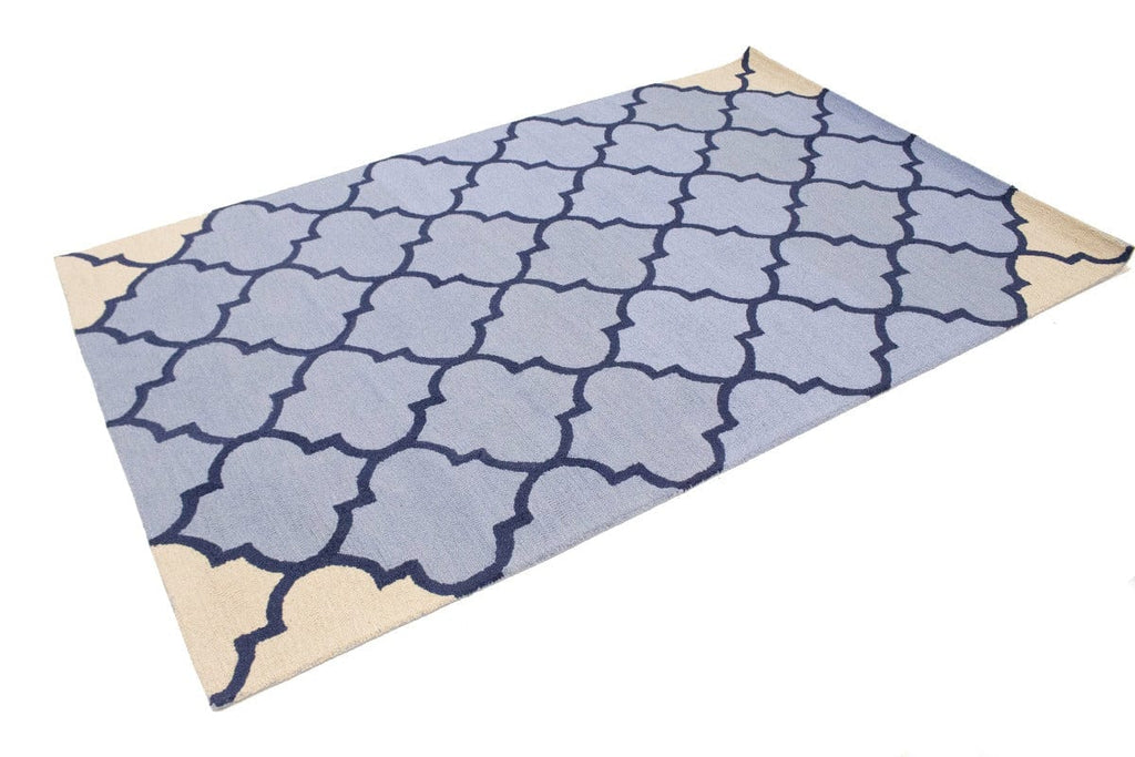 Multicolored Trellis 5X8 Hand-Tufted Modern Rug