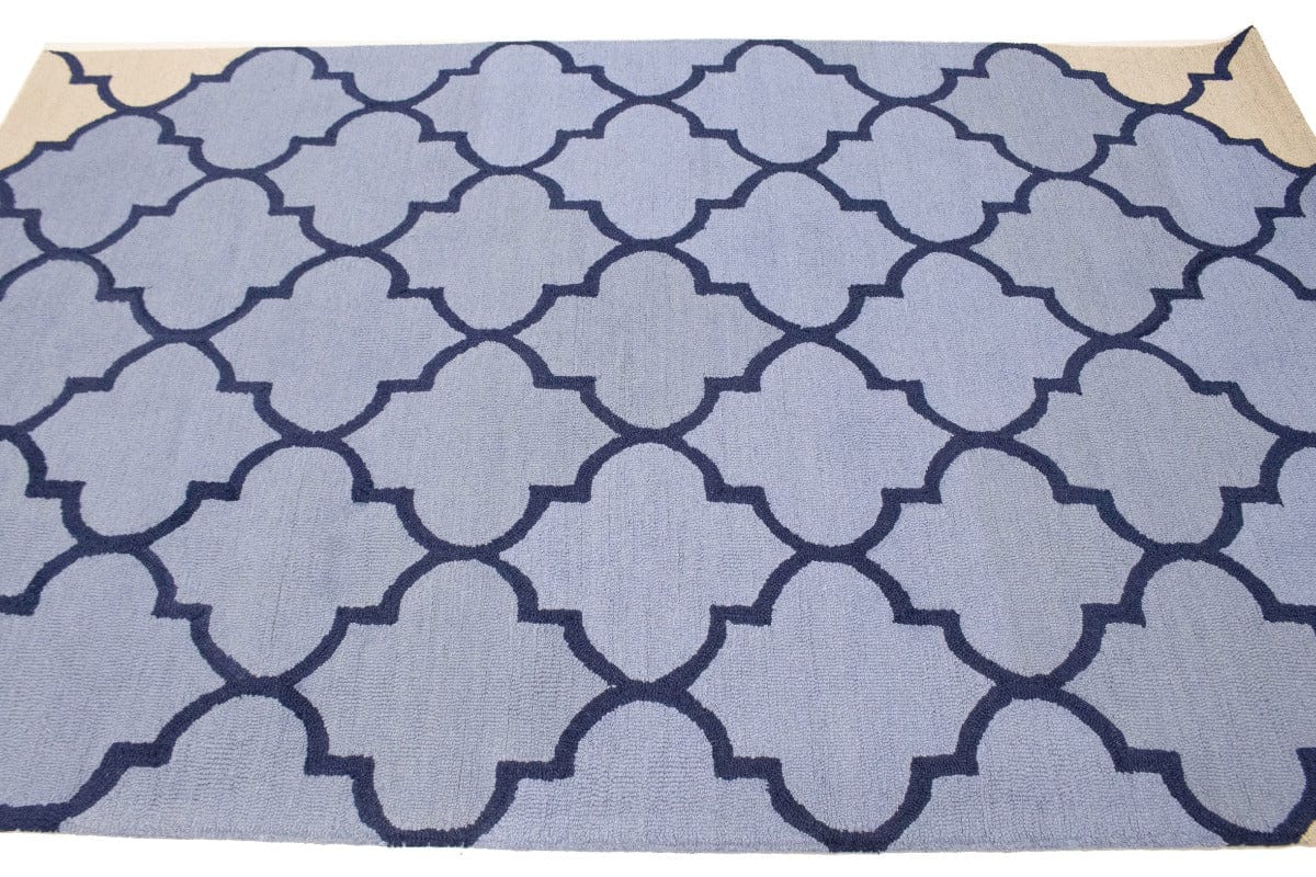 Multicolored Trellis 5X8 Hand-Tufted Modern Rug