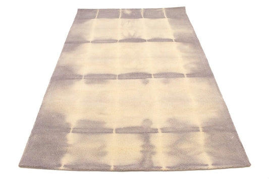 Mauve Tie-Dye 5X8 Hand-Tufted Modern Rug