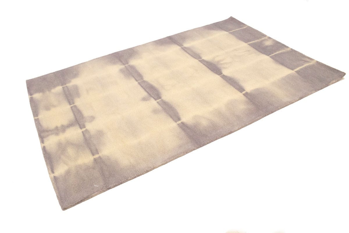 Mauve Tie-Dye 5X8 Hand-Tufted Modern Rug