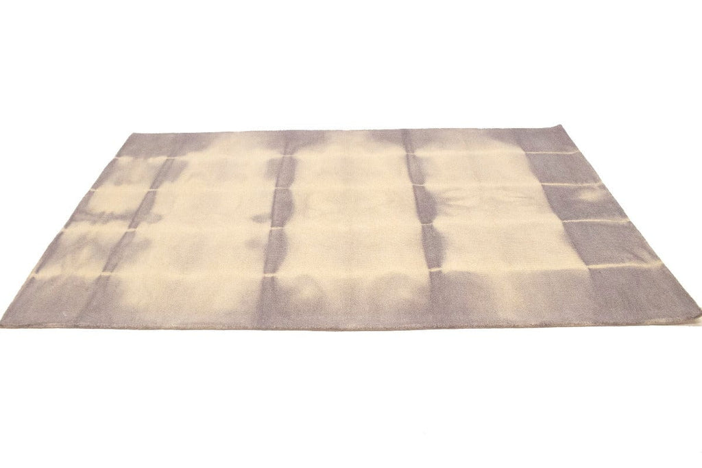 Mauve Tie-Dye 5X8 Hand-Tufted Modern Rug