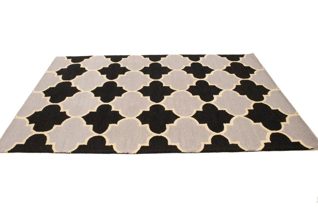 Multicolored Trellis 5X8 Hand-Tufted Modern Rug