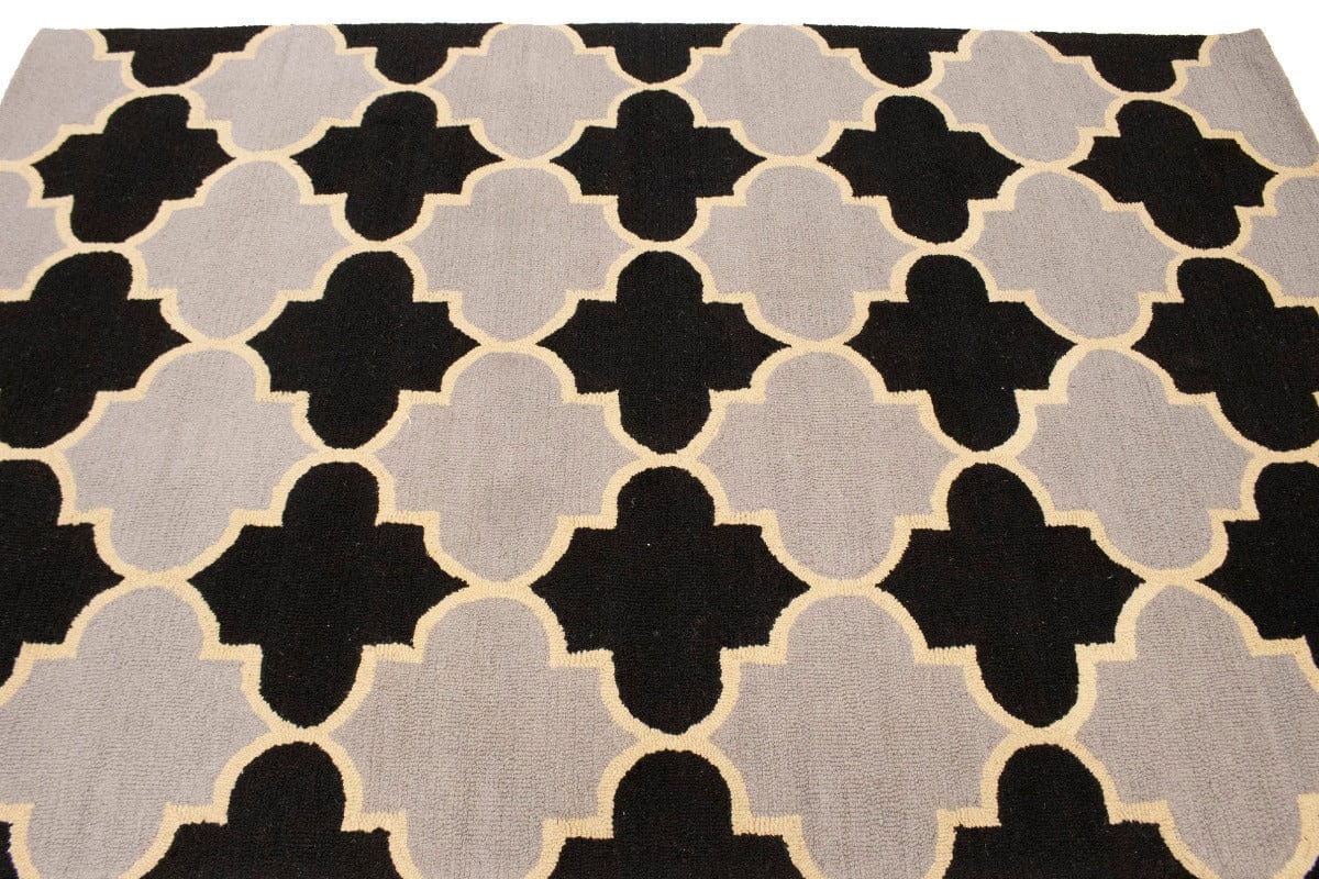 Multicolored Trellis 5X8 Hand-Tufted Modern Rug