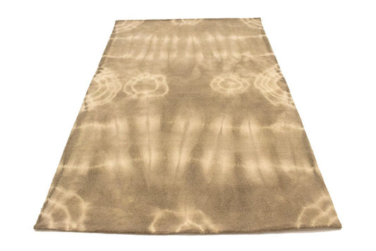 Brown Tie-Dye 5X8 Hand-Tufted Modern Rug