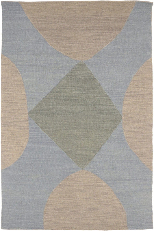 Multicolored Abstract 5X8 Hand-Tufted Modern Rug