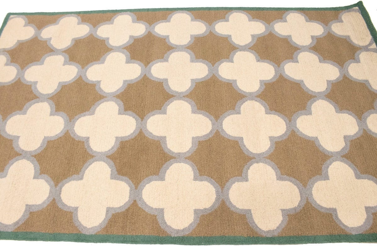 Multicolored Trellis 5X8 Hand-Tufted Modern Rug