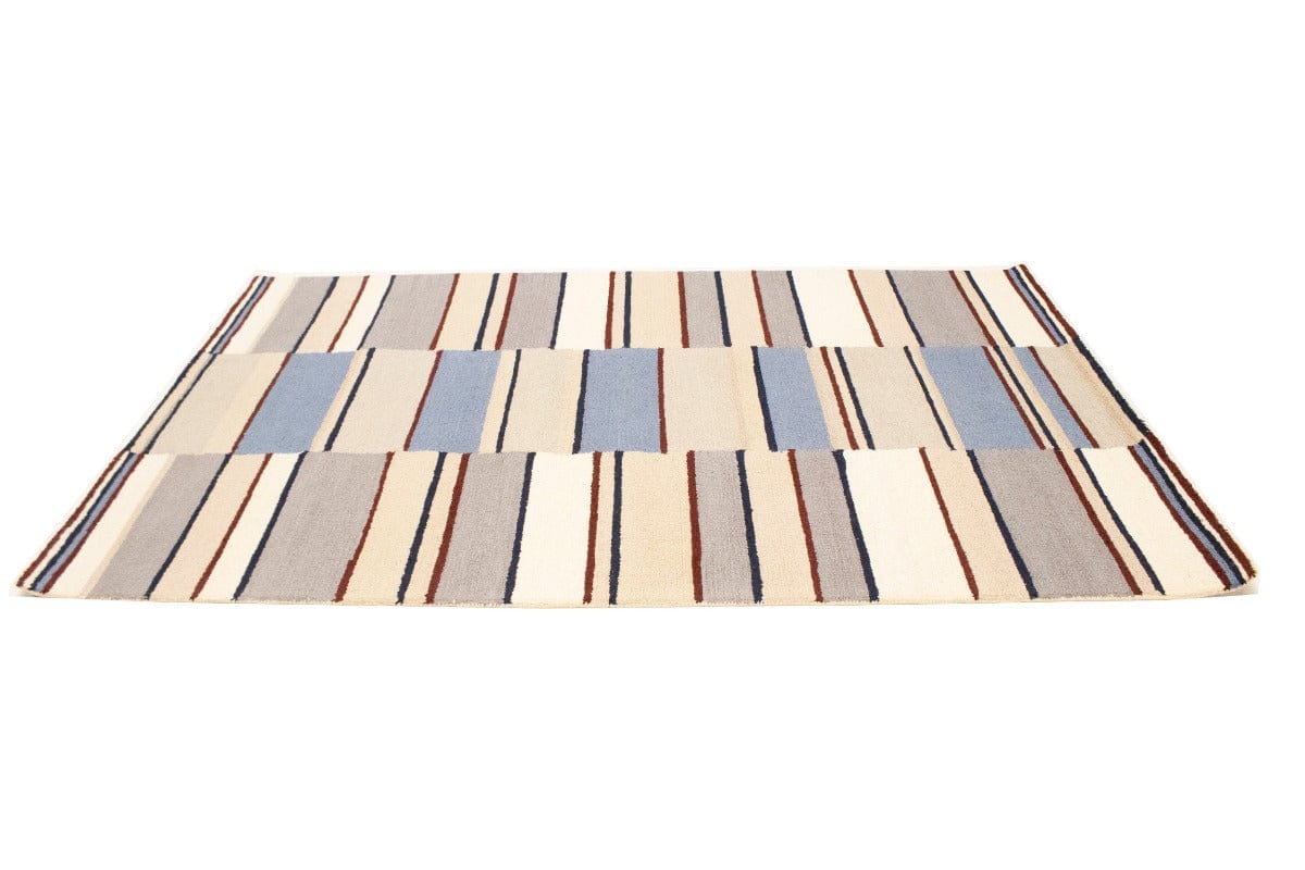 Multicolored Stripes 5X8 Hand-Tufted Modern Rug