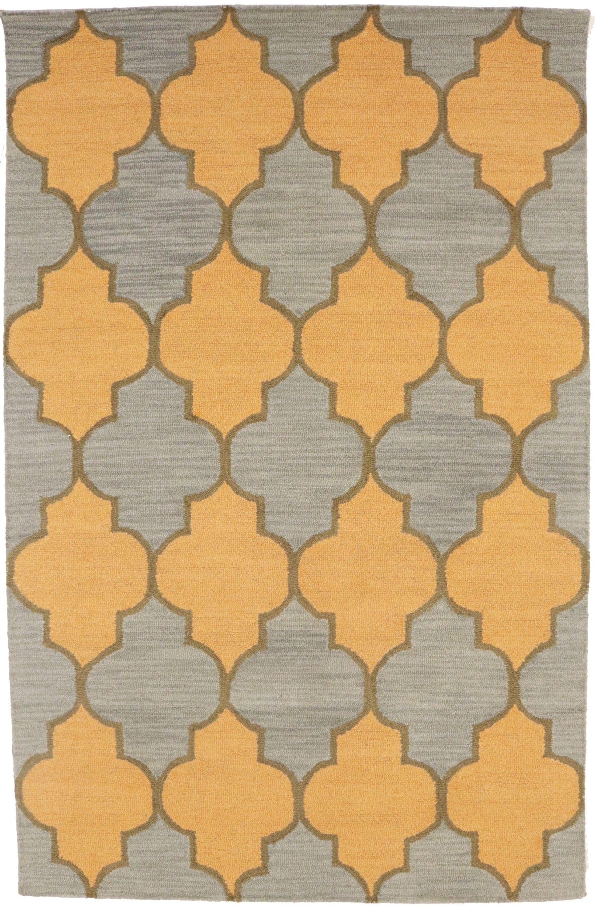 Multicolored Trellis 5X8 Hand-Tufted Modern Rug