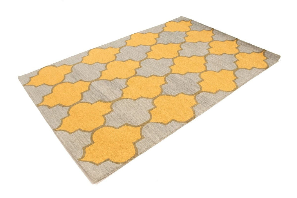 Multicolored Trellis 5X8 Hand-Tufted Modern Rug