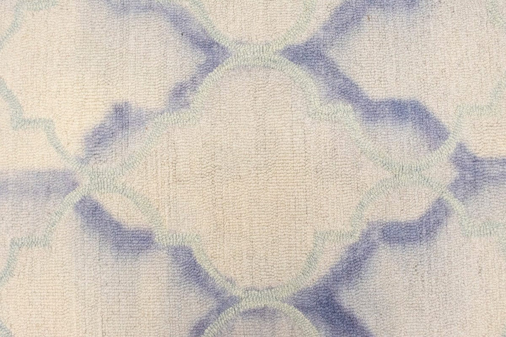 Cream Trellis 5X8 Hand-Tufted Modern Rug