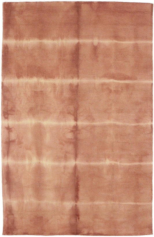 Rust Tie-Dye 5X8 Hand-Tufted Modern Rug