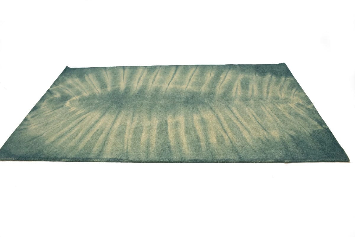 Green Tie-Dye 5X8 Hand-Tufted Modern Rug