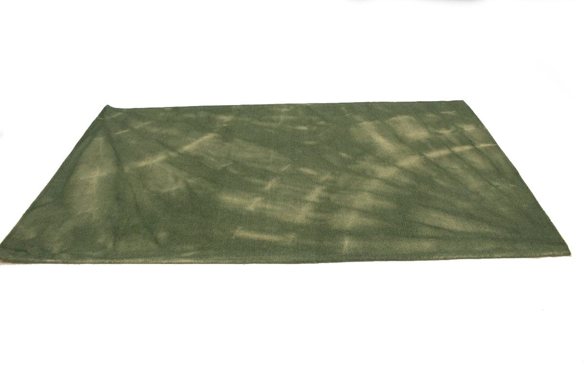 Olive Green Tie-Dye 5X8 Hand-Tufted Modern Rug