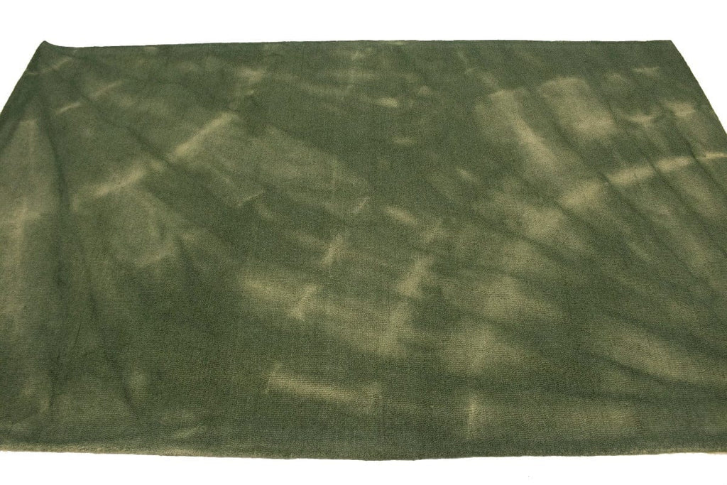 Olive Green Tie-Dye 5X8 Hand-Tufted Modern Rug