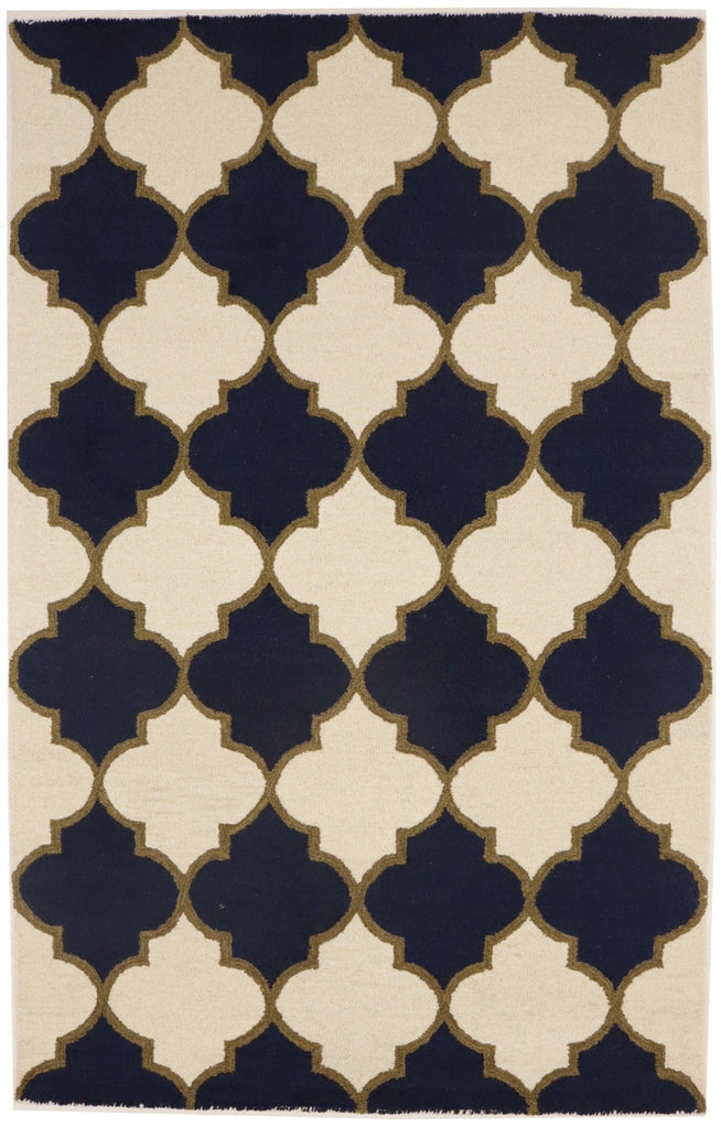 Multicolored Trellis 5X8 Hand-Tufted Modern Rug