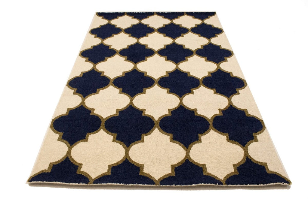 Multicolored Trellis 5X8 Hand-Tufted Modern Rug