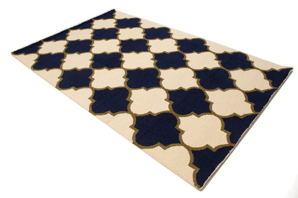 Multicolored Trellis 5X8 Hand-Tufted Modern Rug