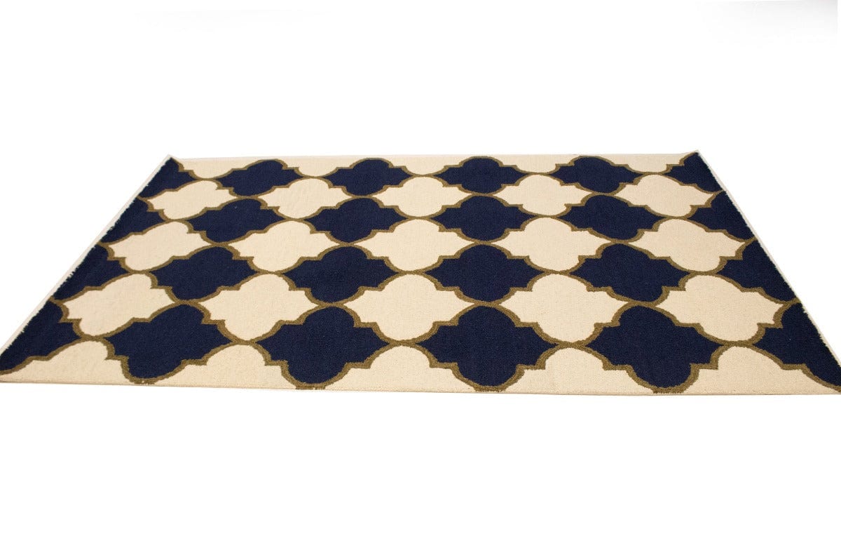 Multicolored Trellis 5X8 Hand-Tufted Modern Rug