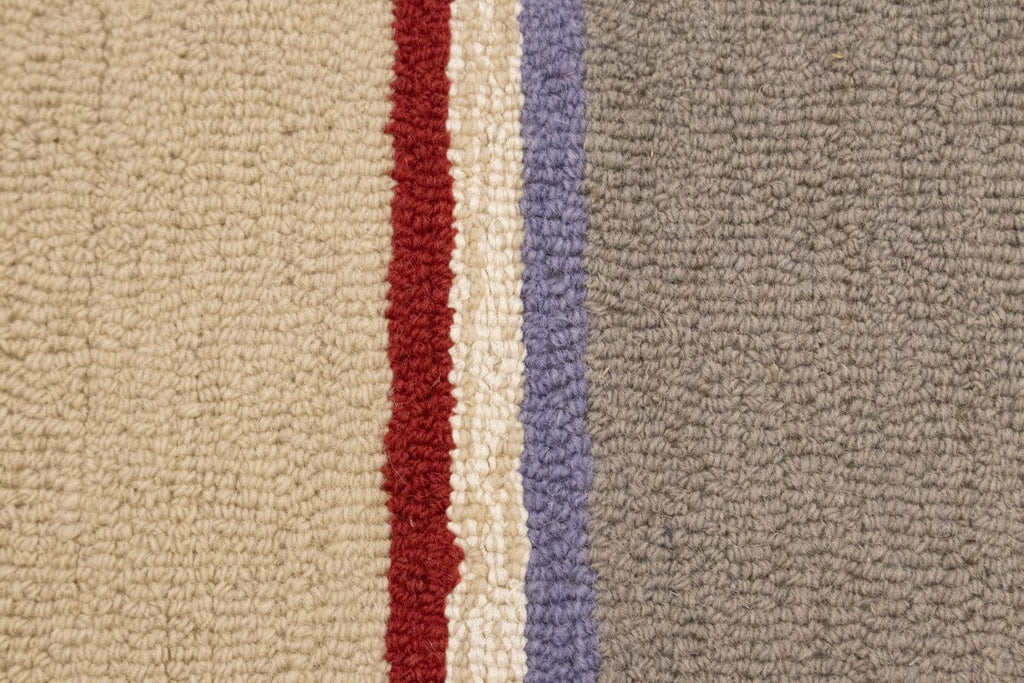 Multicolored Stripes 5X8 Hand-Tufted Modern Rug