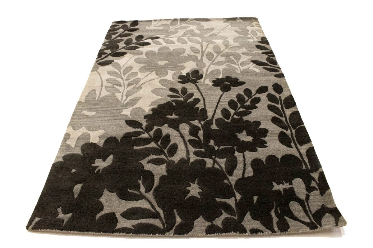 Multicolored Floral 5X8 Hand-Tufted Modern Rug