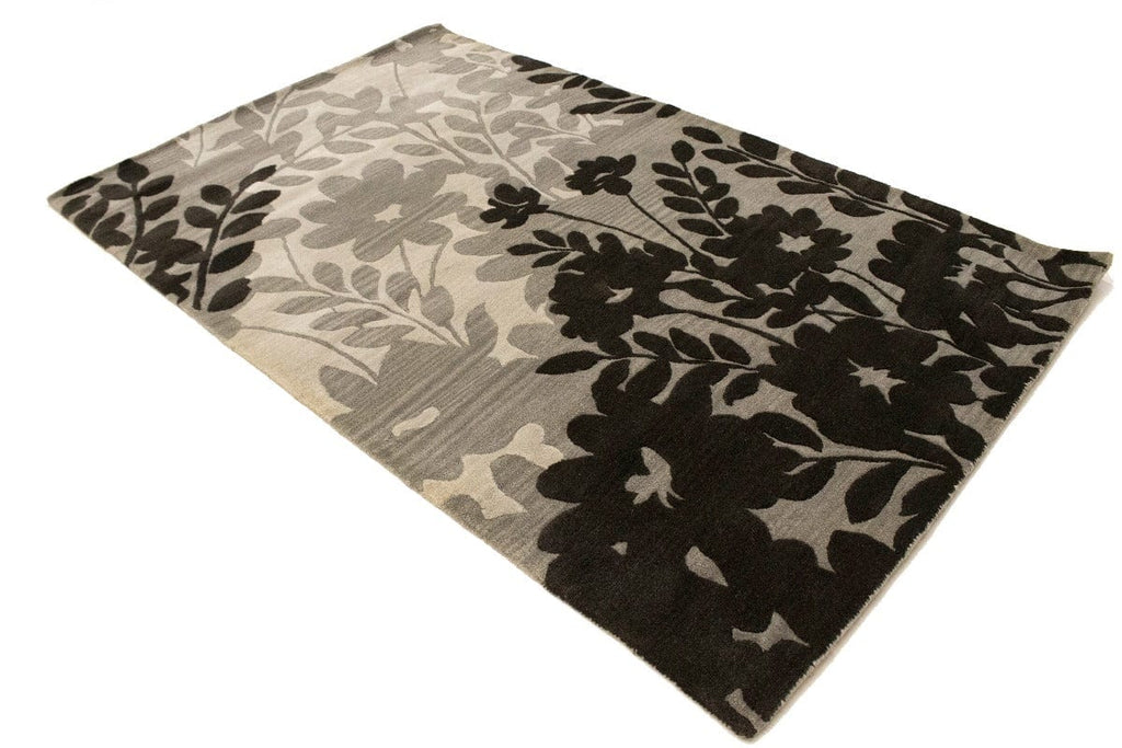 Multicolored Floral 5X8 Hand-Tufted Modern Rug