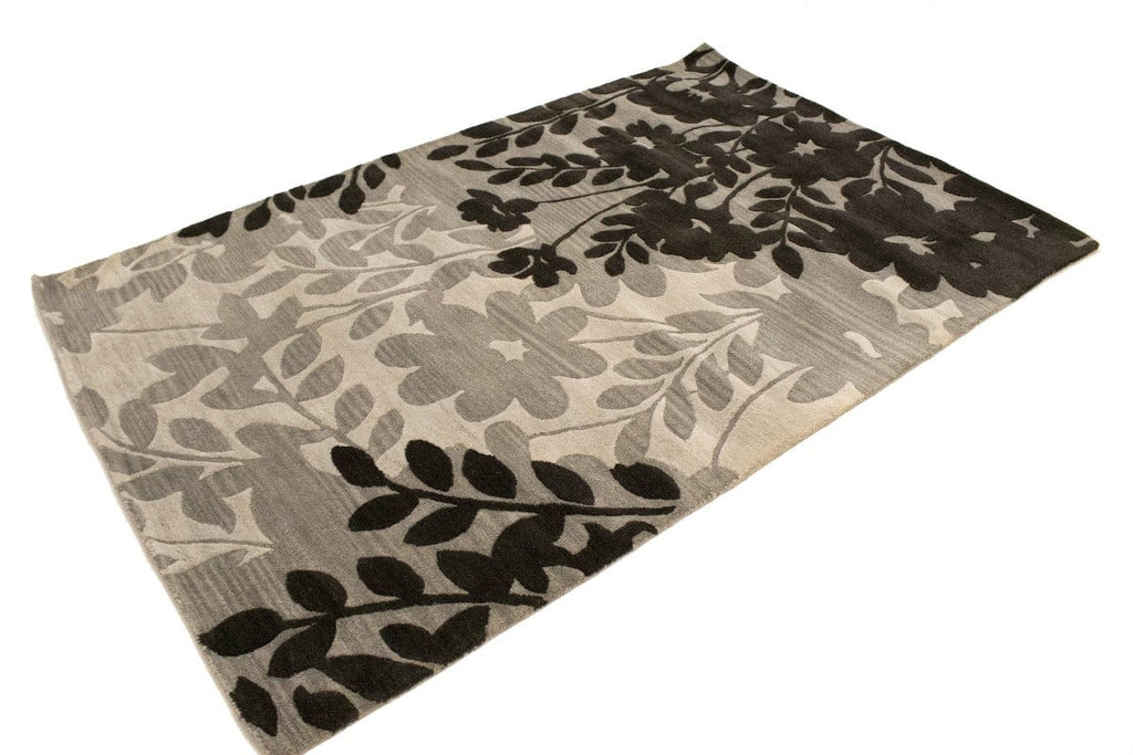 Multicolored Floral 5X8 Hand-Tufted Modern Rug