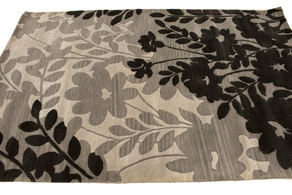 Multicolored Floral 5X8 Hand-Tufted Modern Rug