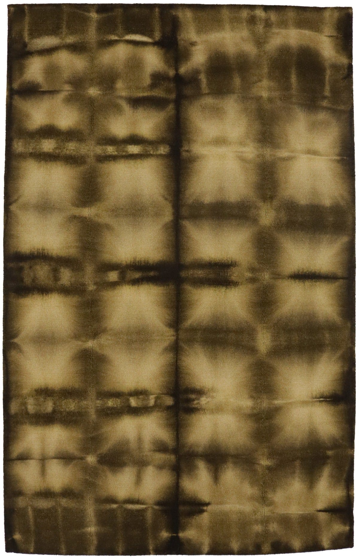 Brown Tie-Dye 5X8 Hand-Tufted Modern Rug