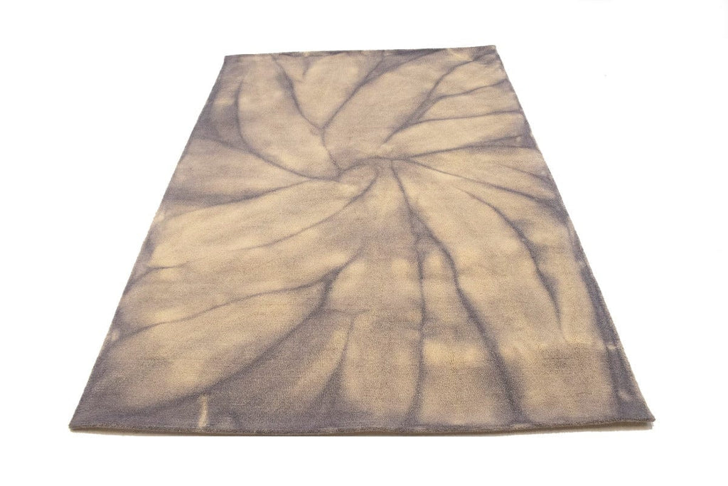 Pastel Purple Tie-Dye 5X8 Hand-Tufted Modern Rug