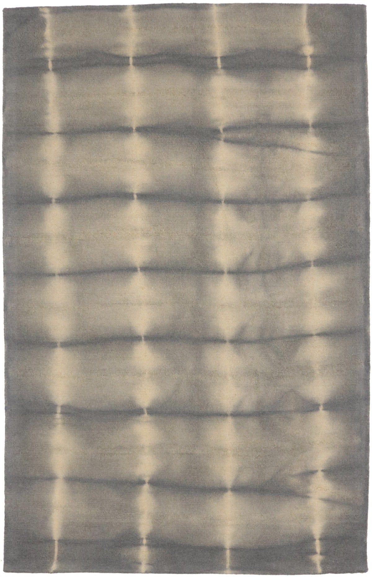 Gray Tie-Dye 5X8 Hand-Tufted Modern Rug