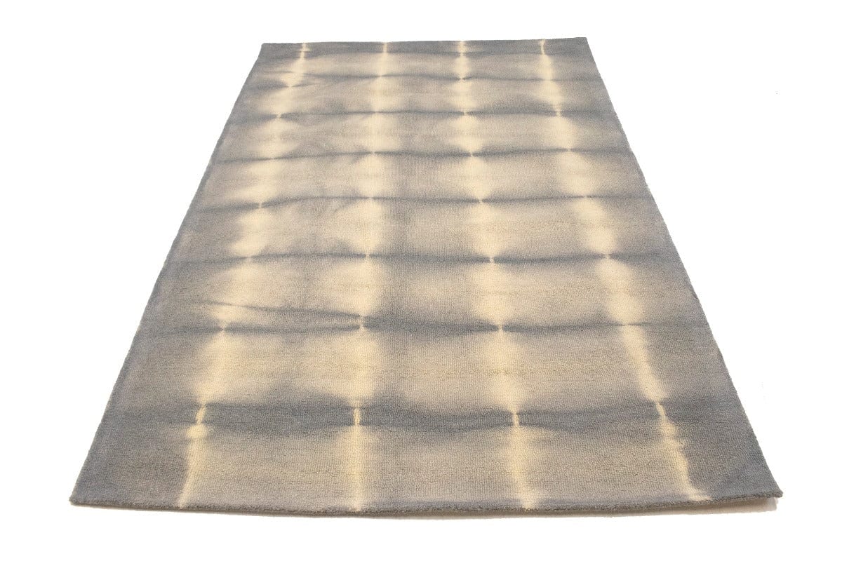 Gray Tie-Dye 5X8 Hand-Tufted Modern Rug