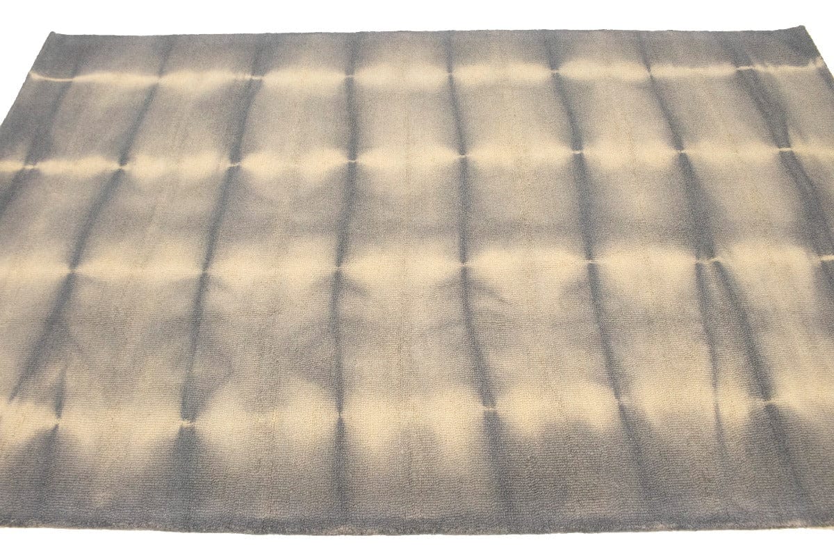 Gray Tie-Dye 5X8 Hand-Tufted Modern Rug