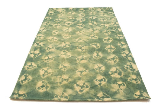 Green Tie-Dye 5X8 Hand-Tufted Modern Rug