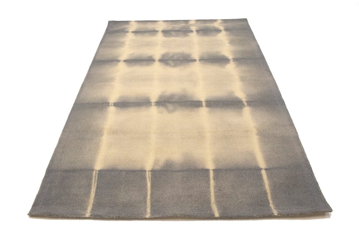 Gray Tie-Dye 5X8 Hand-Tufted Modern Rug