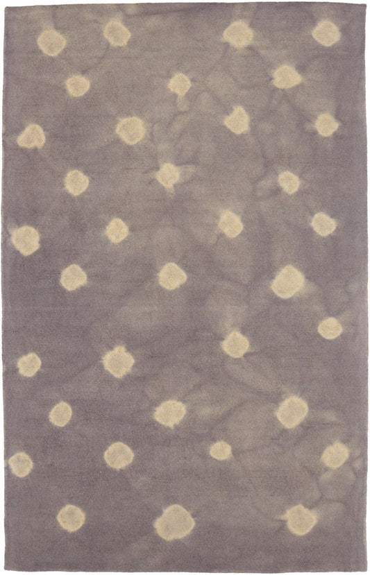 Mauve Tie-Dye 5X8 Hand-Tufted Modern Rug