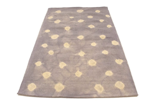 Mauve Tie-Dye 5X8 Hand-Tufted Modern Rug