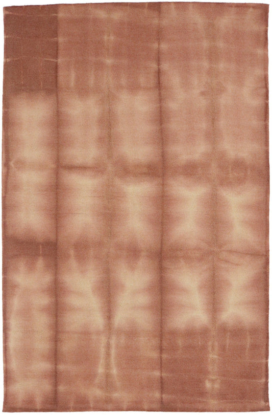 Rust Tie-Dye 5X8 Hand-Tufted Modern Rug