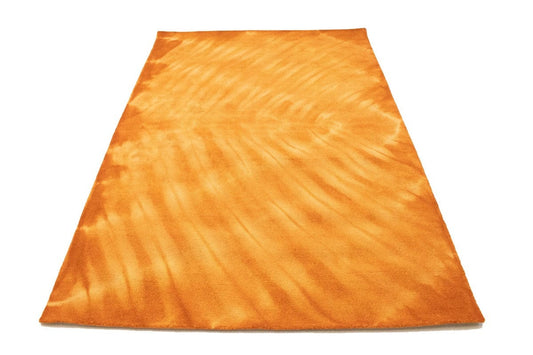 Solar Orange Tie-Dye 5X8 Hand-Tufted Modern Rug