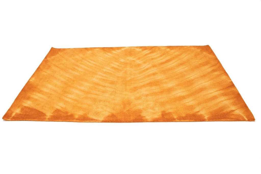 Solar Orange Tie-Dye 5X8 Hand-Tufted Modern Rug