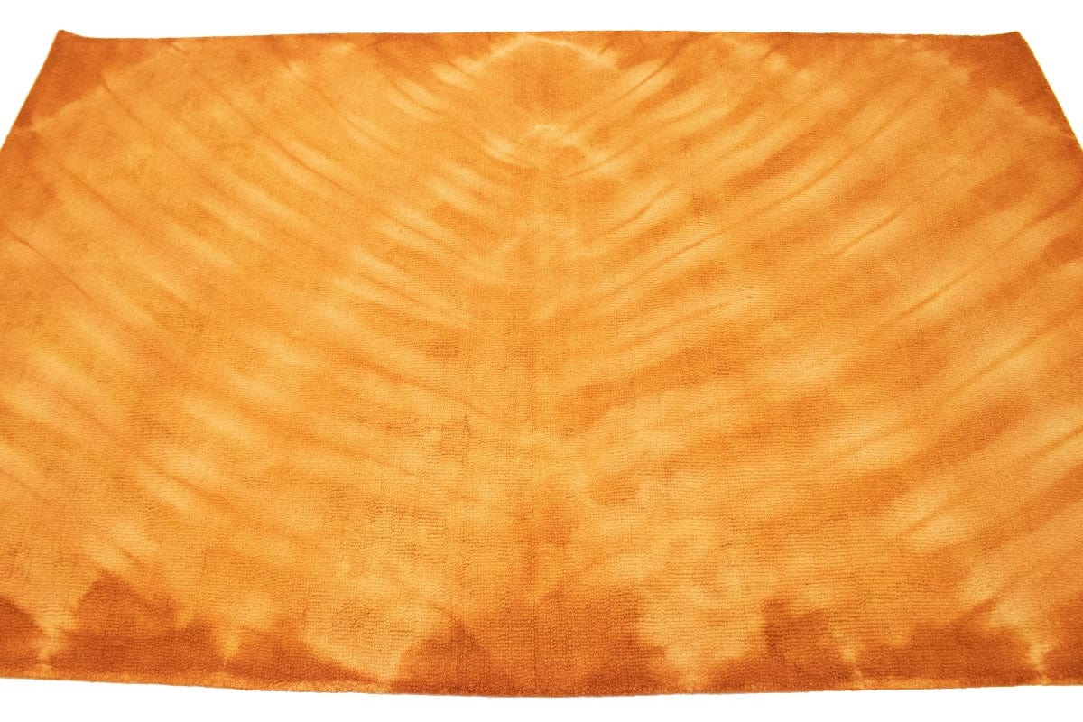 Solar Orange Tie-Dye 5X8 Hand-Tufted Modern Rug