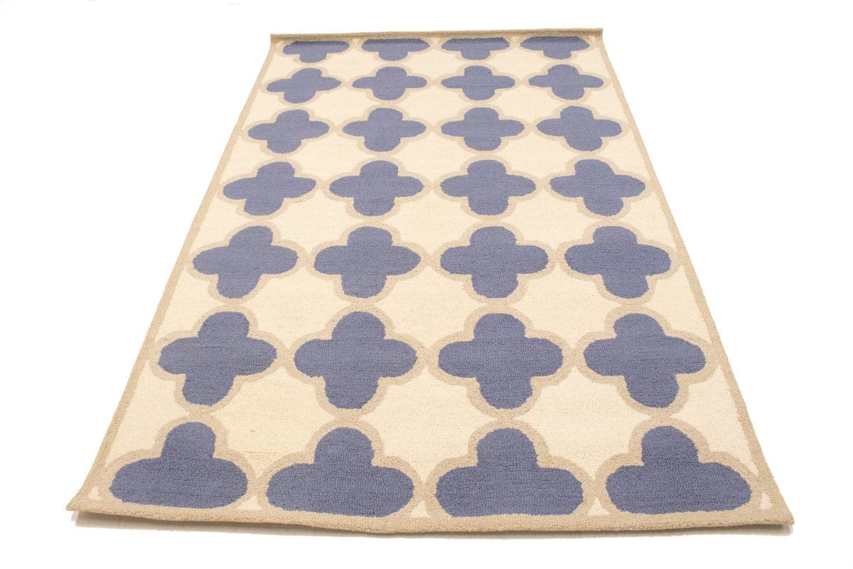 Multicolored Trellis 5X8 Hand-Tufted Modern Rug