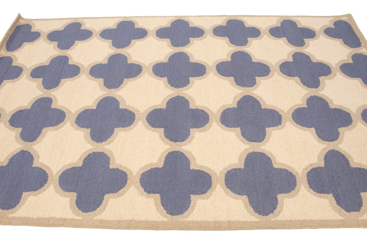 Multicolored Trellis 5X8 Hand-Tufted Modern Rug