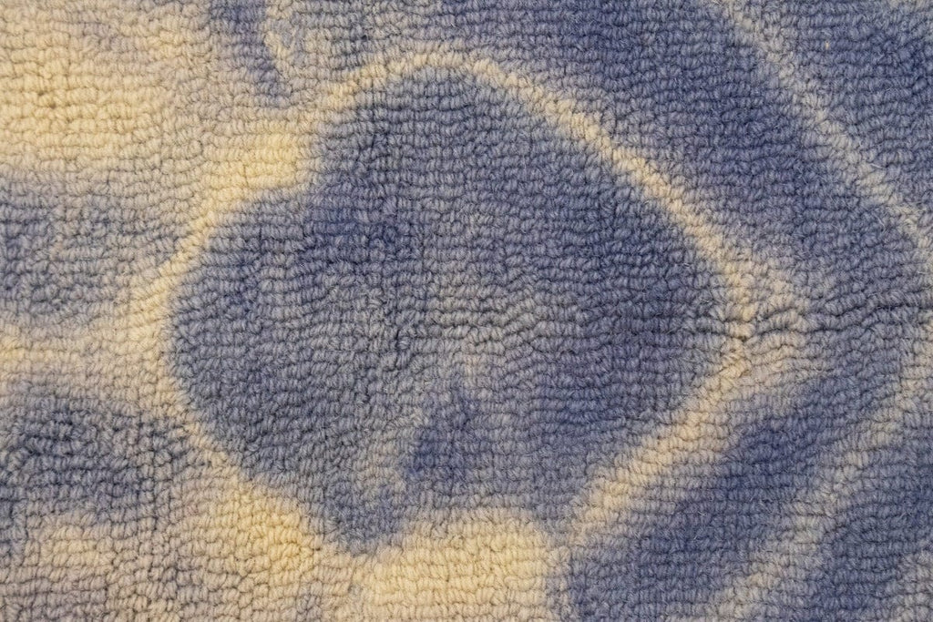 Purple-navy Tie-Dye 5X8 Hand-Tufted Modern Rug