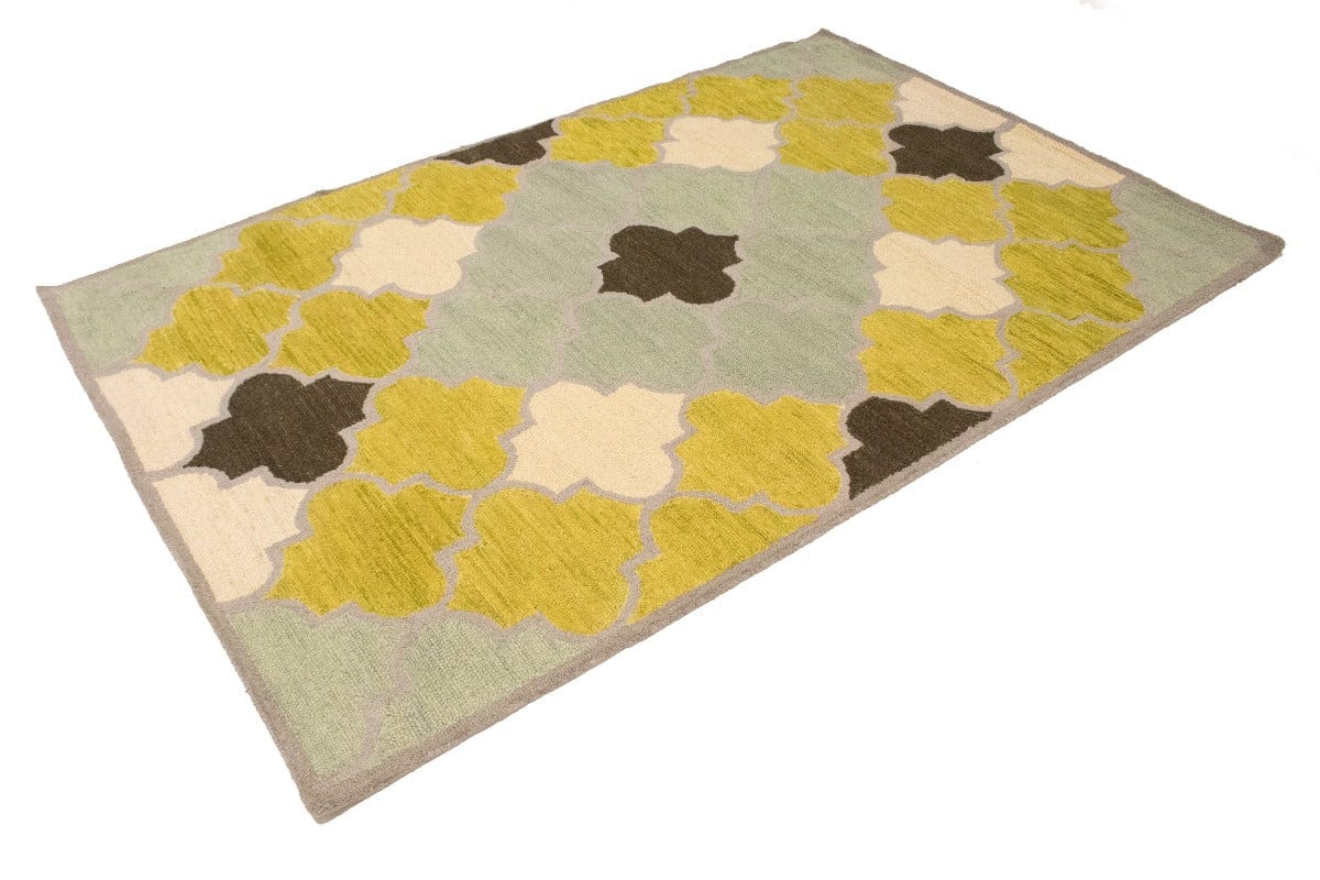 Multicolored Trellis 5X8 Hand-Tufted Modern Rug