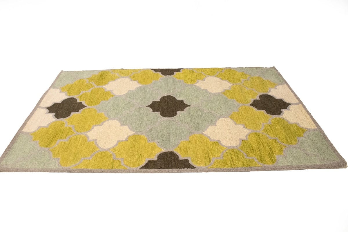 Multicolored Trellis 5X8 Hand-Tufted Modern Rug