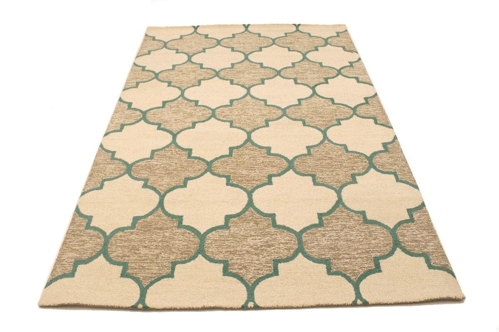 Multicolored Trellis 5X8 Hand-Tufted Modern Rug