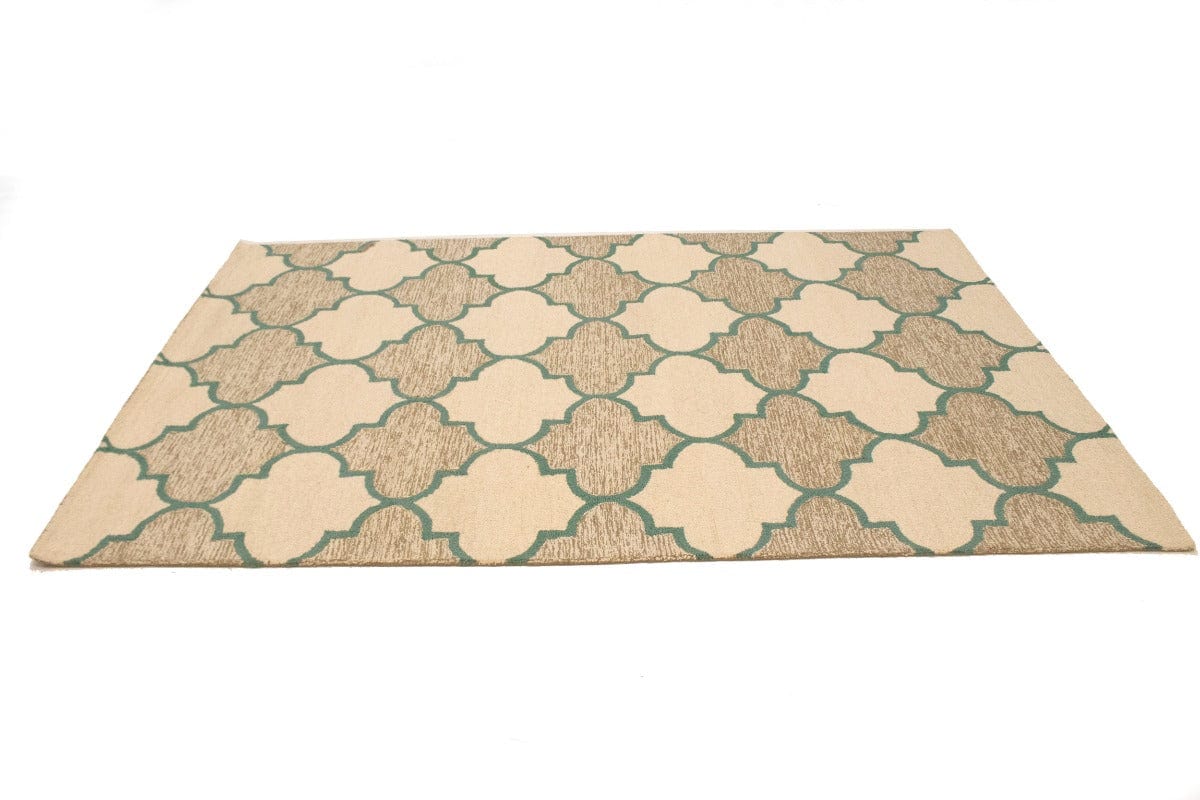 Multicolored Trellis 5X8 Hand-Tufted Modern Rug