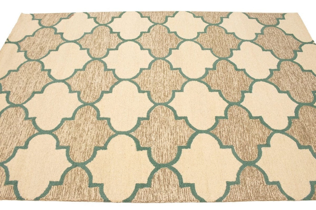 Multicolored Trellis 5X8 Hand-Tufted Modern Rug